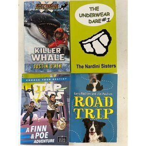 Set Of 4 Kids Books: Killer Whale The Underwear Dare #1 Star Wars Road Trip